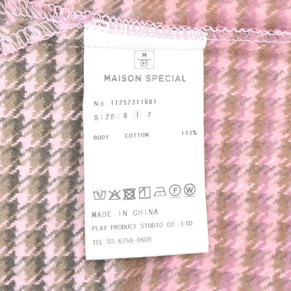 MAISON SPECIAL 2025AW Prime-Over Regular Collar Heavy-Weight Flannel Shirt チェックフランネルシャツジャケット 11252311601 古着・中古-6枚目のアイテム画像