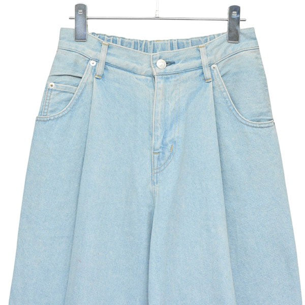 NEON SIGN Wide denim slacks Used ワイドデニムスラックス ウォッシュタックバギージーンズ N0344 古着・中古-3枚目のアイテム画像