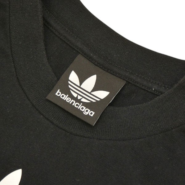 BALENCIAGA×adidas 2023SS 3 Stripe Front Logo Tee ロゴプリントTシャツ 731861 TNVT5 古着・中古-5枚目のアイテム画像