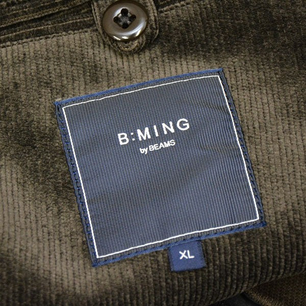 B：MING by BEAMS コーデュロイ 2ボタン ジャケット ナローフィット コーデュロイテーラードジャケット 92-16-0100-803 古着・中古-5枚目のアイテム画像