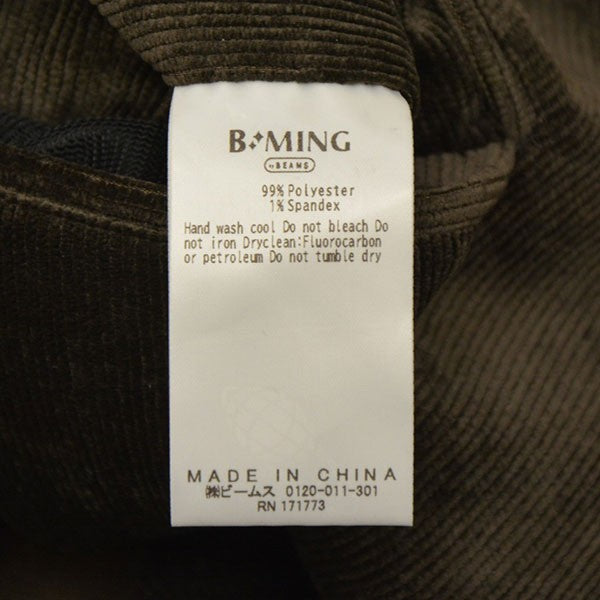 B：MING by BEAMS コーデュロイ 2ボタン ジャケット ナローフィット コーデュロイテーラードジャケット 92-16-0100-803 古着・中古-6枚目のアイテム画像