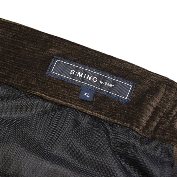 B：MING by BEAMS コーデュロイ 1プリーツ パンツ ナローフィット コーデュロイパンツ 92-23-0197-803 古着・中古-6枚目のアイテム画像