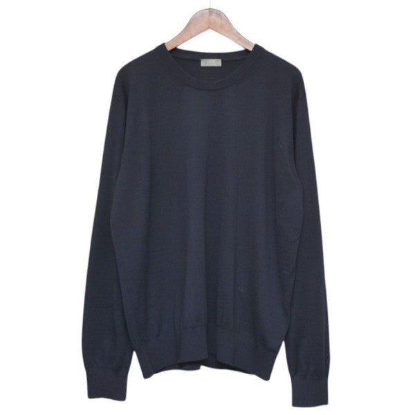 DIOR Uniforme ロゴ刺繍クルーネックニット セーター 283U642WM574 古着・中古-1枚目のアイテム画像