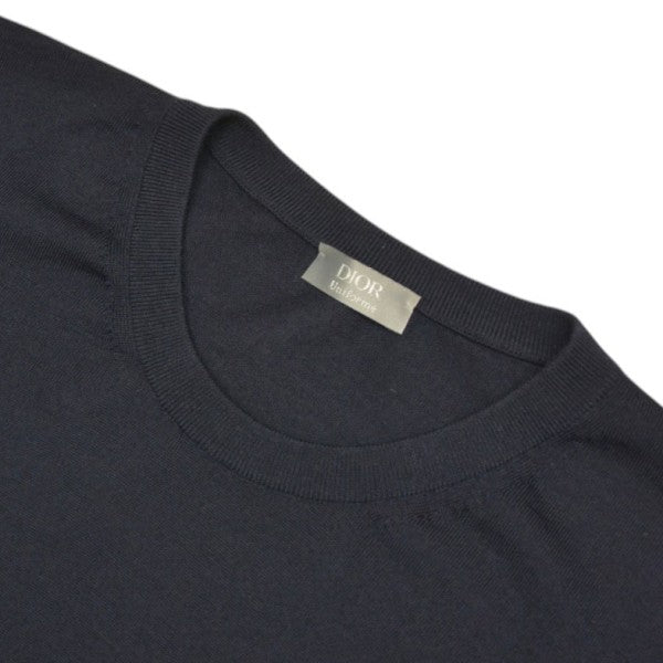 DIOR Uniforme ロゴ刺繍クルーネックニット セーター 283U642WM574 古着・中古-3枚目のアイテム画像