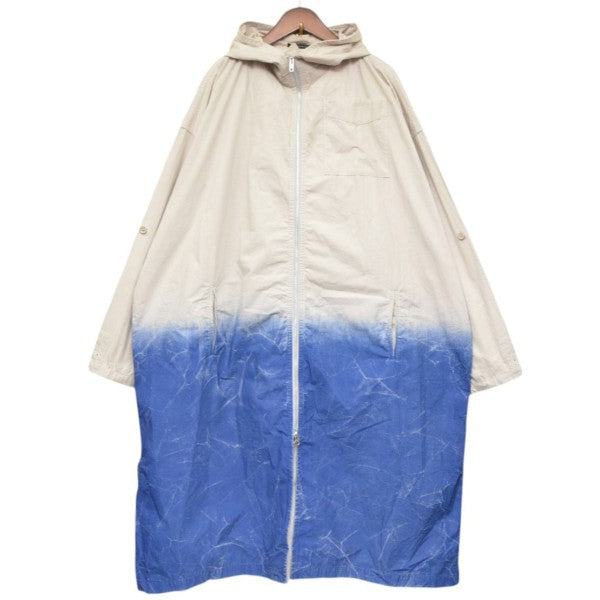 2020RESORT　gradient-dodged coat　グラデーションオーバーサイズフーデットコート　YS-C05-025