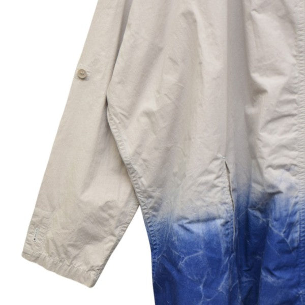 2020RESORT　gradient-dodged coat　グラデーションオーバーサイズフーデットコート　YS-C05-025