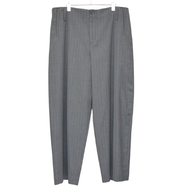 S．TROUSERS　ウールトラウザー　ストライプ　ワイドパンツ