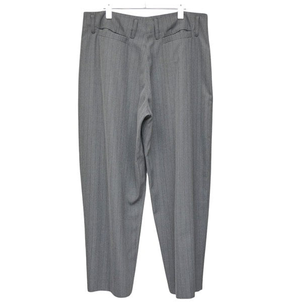S．TROUSERS　ウールトラウザー　ストライプ　ワイドパンツ