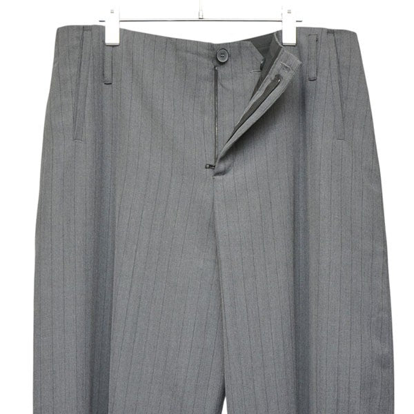 S．TROUSERS　ウールトラウザー　ストライプ　ワイドパンツ