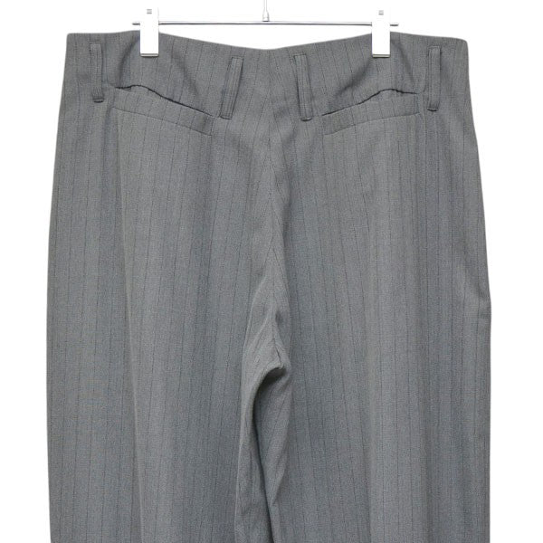 S．TROUSERS　ウールトラウザー　ストライプ　ワイドパンツ