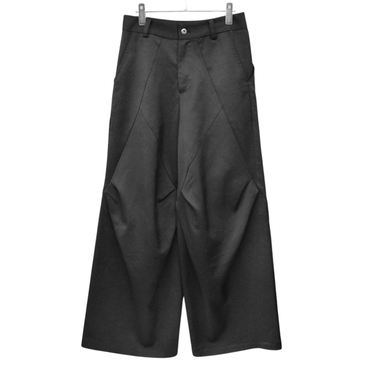 RHOMBUS WIDE LEG TROUSERS　変形ワイドトラウザーパンツ　バギーフレアパンツ