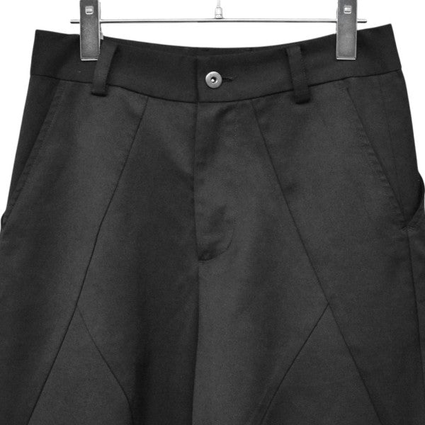RHOMBUS WIDE LEG TROUSERS　変形ワイドトラウザーパンツ　バギーフレアパンツ