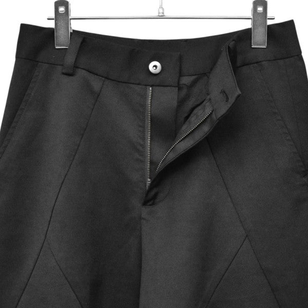 RHOMBUS WIDE LEG TROUSERS　変形ワイドトラウザーパンツ　バギーフレアパンツ