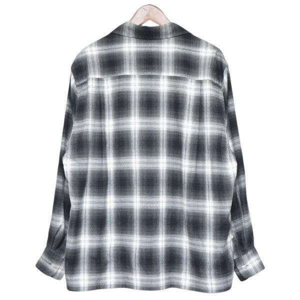 2026SS　OMBRE CHECK OPEN COLLAR SHIRT　オンブレチェックオープンカラーシャツ　26SS-WMS-OC11