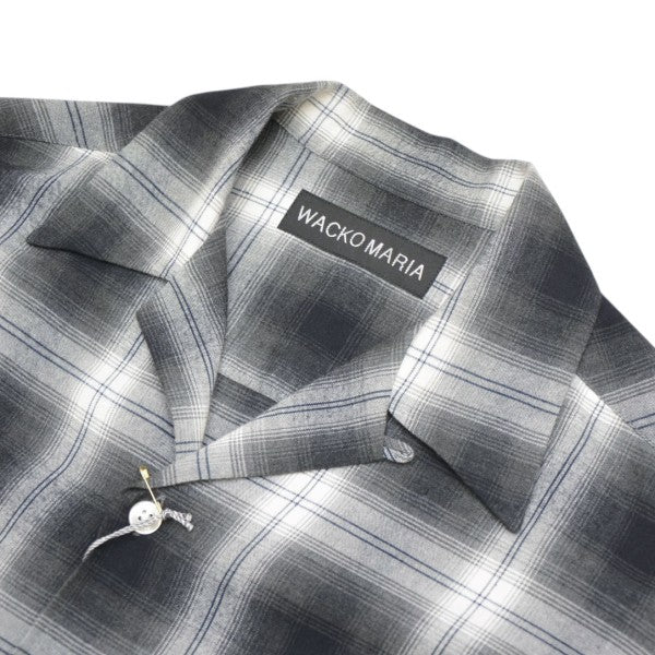 2026SS　OMBRE CHECK OPEN COLLAR SHIRT　オンブレチェックオープンカラーシャツ　26SS-WMS-OC11