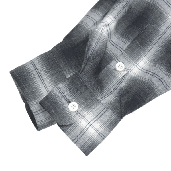 2026SS　OMBRE CHECK OPEN COLLAR SHIRT　オンブレチェックオープンカラーシャツ　26SS-WMS-OC11