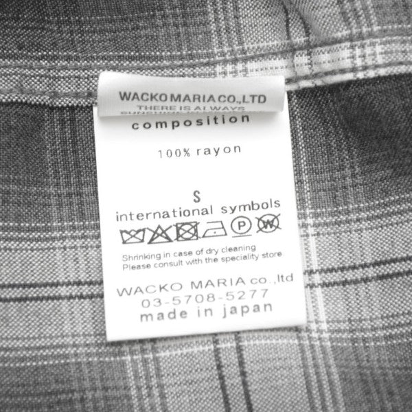 2026SS　OMBRE CHECK OPEN COLLAR SHIRT　オンブレチェックオープンカラーシャツ　26SS-WMS-OC11