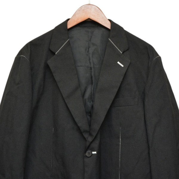COMME des GARCONS HOMME 2022AW ウールエステルヘリンボーンテーラードジャケット HJ-J001 古着・中古-3枚目のアイテム画像