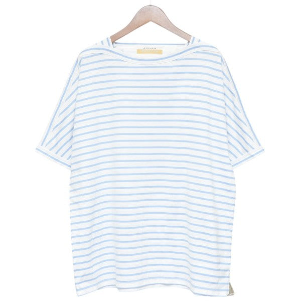 ANSNAM riverrun boat neck t shirt border ボートネックボーダーTシャツ 古着・中古-1枚目のアイテム画像