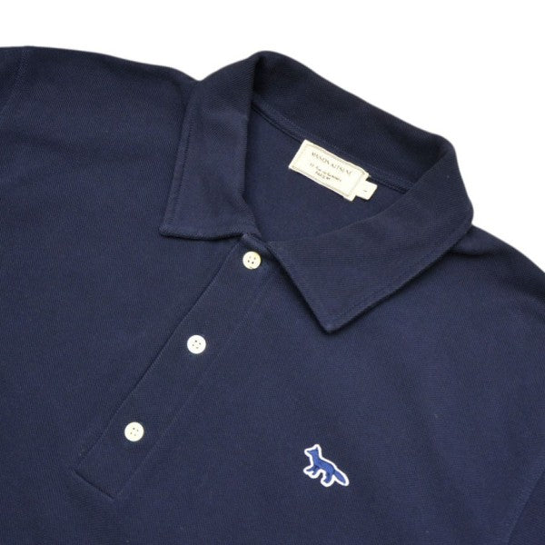 MAISON KITSUNE LOGO EMBROIDERY FOX POLO SHIRT ロゴ刺繍鹿の子ポロシャツ FU00207KJ7006 古着・中古-3枚目のアイテム画像