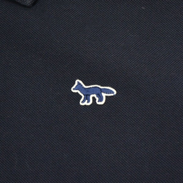MAISON KITSUNE LOGO EMBROIDERY FOX POLO SHIRT ロゴ刺繍鹿の子ポロシャツ FU00207KJ7006 古着・中古-4枚目のアイテム画像