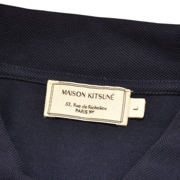 MAISON KITSUNE LOGO EMBROIDERY FOX POLO SHIRT ロゴ刺繍鹿の子ポロシャツ FU00207KJ7006 古着・中古-6枚目のアイテム画像
