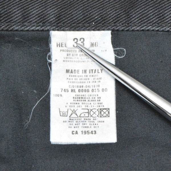 ARCHIVE　1999　coated black denim　コーティングブラックデニムパンツ　745 HL 0006 035 00