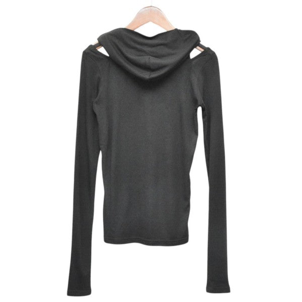 LUNA Drape Hoodie　ドレープフーディカットソー