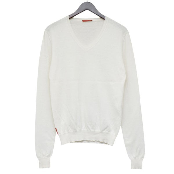 2008　コットンカシミヤVネックセーター　ニット　カシミヤ混　0000ET-C0715-00009