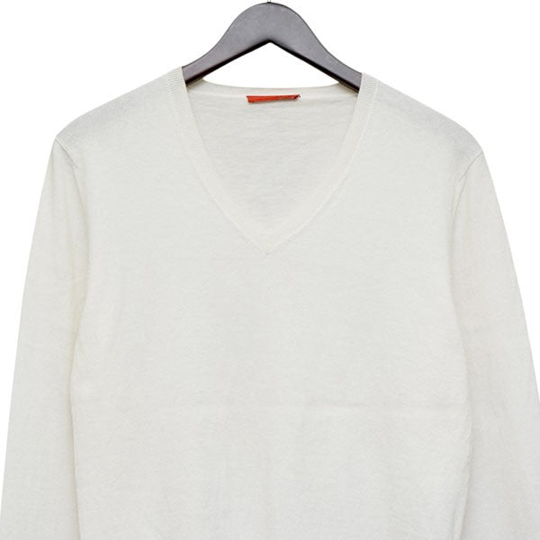 2008　コットンカシミヤVネックセーター　ニット　カシミヤ混　0000ET-C0715-00009