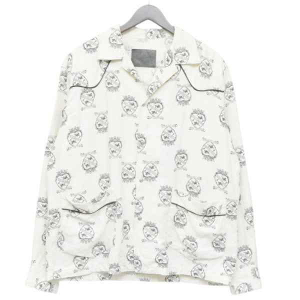 2024SS　WESTERN PAJAMA SHIRT CROWN HARTS COW BOY FLANNEL COTTON　ウエスタンパジャマシャツ　LSBD-S0004C