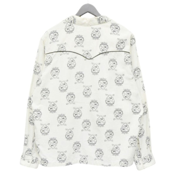2024SS　WESTERN PAJAMA SHIRT CROWN HARTS COW BOY FLANNEL COTTON　ウエスタンパジャマシャツ　LSBD-S0004C