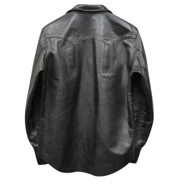 PONY LEATHER WESTERN CUTTING SHIRT　レザーウエスタンカッティングシャツ　LSBJ-LS0001