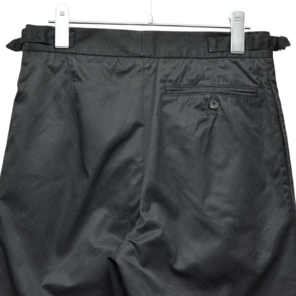 Dunois black adamas gabardine　タックワイドパンツ　スラックス　トラウザー
