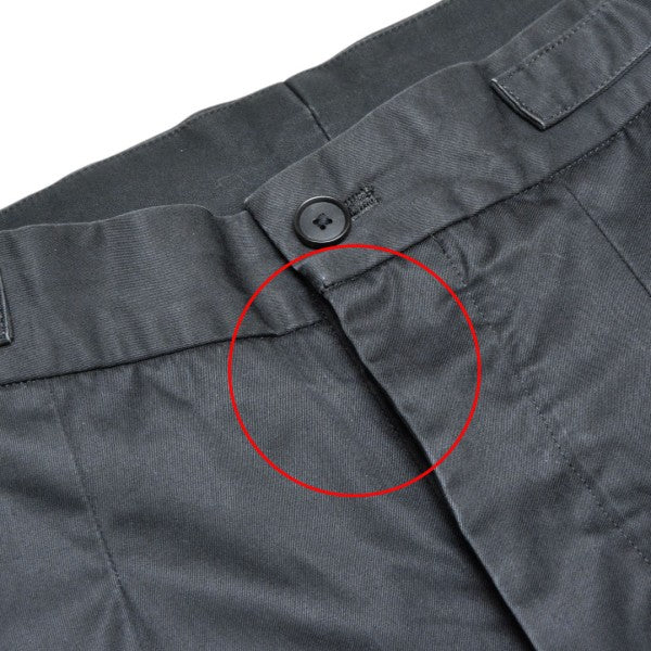 Dunois black adamas gabardine　タックワイドパンツ　スラックス　トラウザー