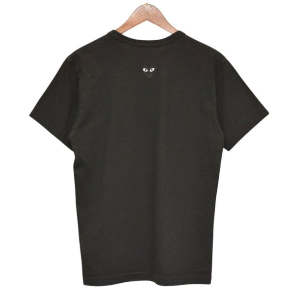 Black Emblem On The Back　ハート刺繍クルーネックTシャツ　AX-T341