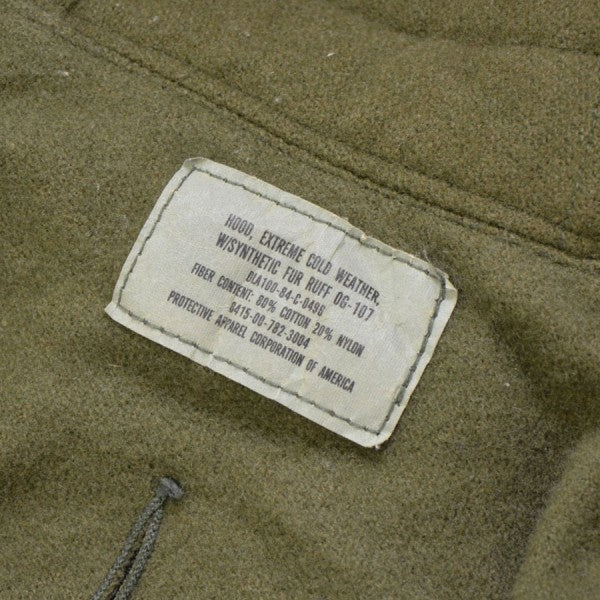 M-65用フード　ファーキャップ　8415-00-782-3004