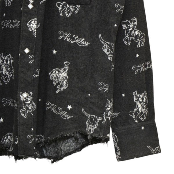 The Letters WESTERN CUTTING SHIRT ウエスタンシャツ LSBB-S0001B 古着・中古-4枚目のアイテム画像