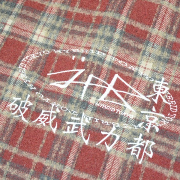 バックロゴフランネルシャツ