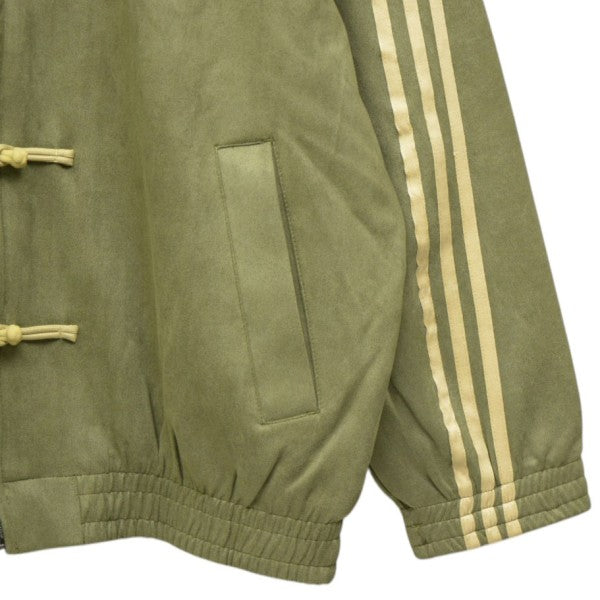 adidas 海外限定 Chinese Track Top Casual Jacket フェイクレザーチャイナジャケット トラックブルゾン KT3847 古着・中古-4枚目のアイテム画像