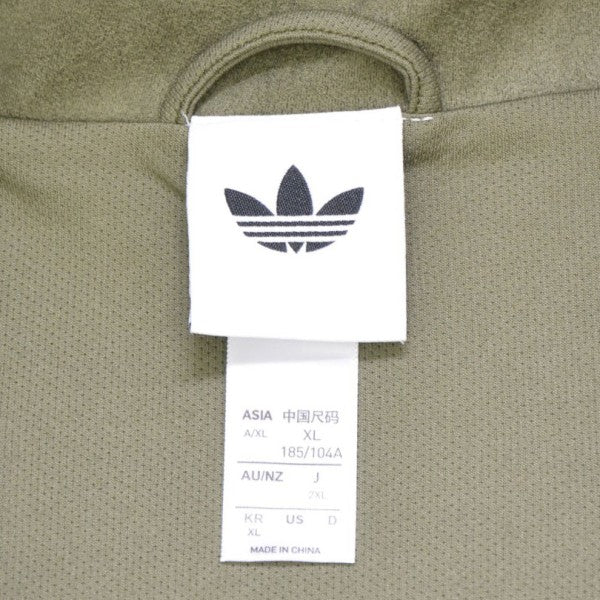 adidas 海外限定 Chinese Track Top Casual Jacket フェイクレザーチャイナジャケット トラックブルゾン KT3847 古着・中古-6枚目のアイテム画像