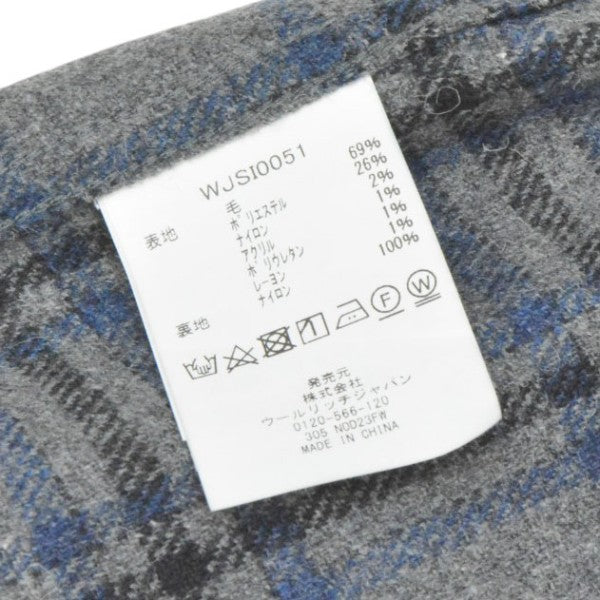 WOOL CHECK B．D SHIRT　ウールチェックシャツ　WJSI0051