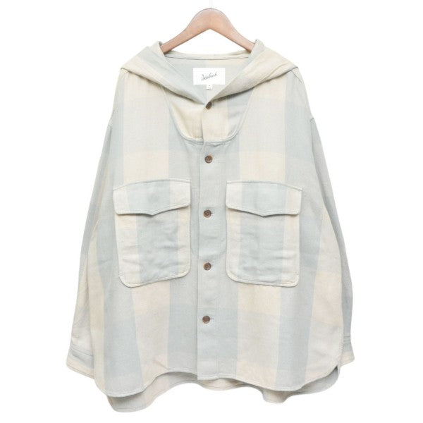 BUFFALO CHECK REGULAR HOODIE SHIRT　バッファローチェックレギュラーフーディシャツ　WJSI0076