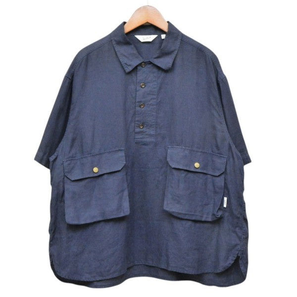 2025SS　LINEN CAMP COLLAR PULLOVER SHORT SLEEVE SHIRT　リネンキャンプカラープルオーバーショートスリーブシャツ　WJSI0071