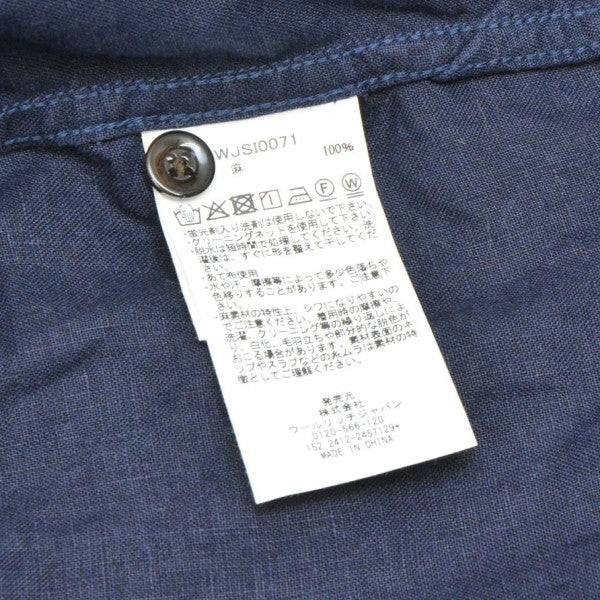 2025SS　LINEN CAMP COLLAR PULLOVER SHORT SLEEVE SHIRT　リネンキャンプカラープルオーバーショートスリーブシャツ　WJSI0071