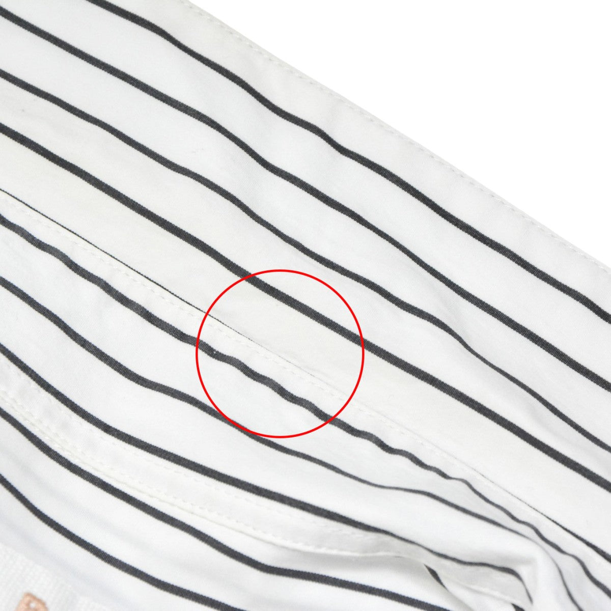 20SSCAMP COLLAR WHITE STRIP SHIRTキャンプカラーホワイトストライプシャツ