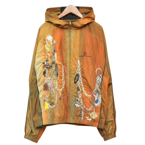 2026SS　EMBROIDERED CHAIN TRACK JACKET　カオス刺繍チェーントラックジャケット　フードブルゾン　26SS22BL252