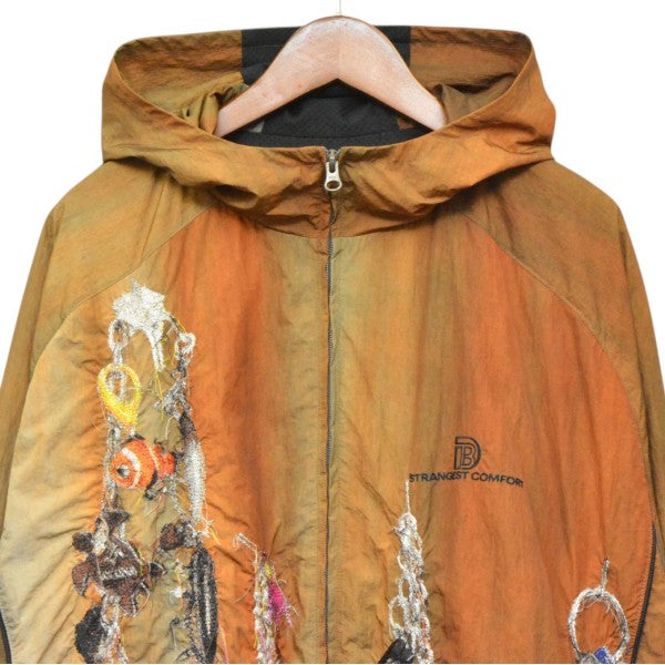 2026SS　EMBROIDERED CHAIN TRACK JACKET　カオス刺繍チェーントラックジャケット　フードブルゾン　26SS22BL252