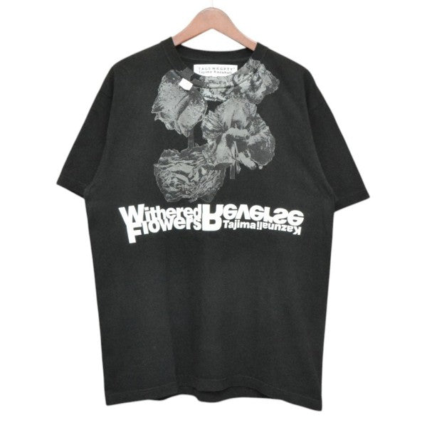 WITHERED FLOWERS REVERSE BLACK 4 DROP TEE蓄光プリントＴシャツ