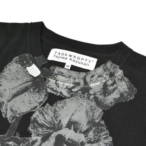 WITHERED FLOWERS REVERSE BLACK 4 DROP TEE蓄光プリントＴシャツ